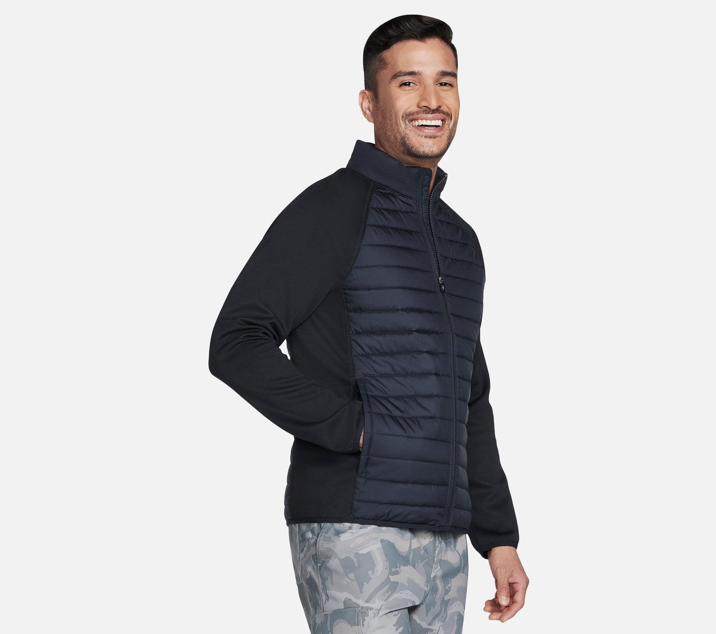 Hoodless Hoodies Cozy Fit Hybrid Jacket Clothes Skechers.se