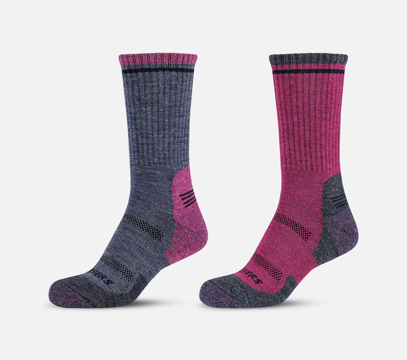 2 par långa Trail-strumpor Sock Skechers