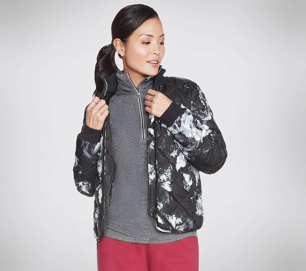 Eden Print Puffer Jacka Clothes Skechers