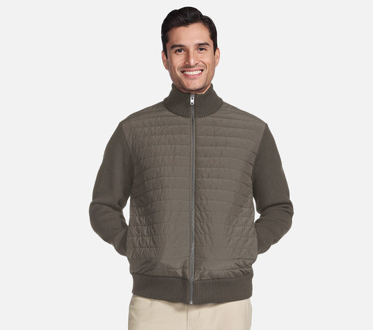 The Hoodless Hoodie - Knit Hybrid Jacket Clothes Skechers.se