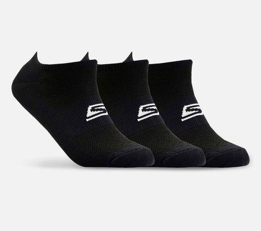 Mens 3 Pak Super Stret-Black Sock Skechers