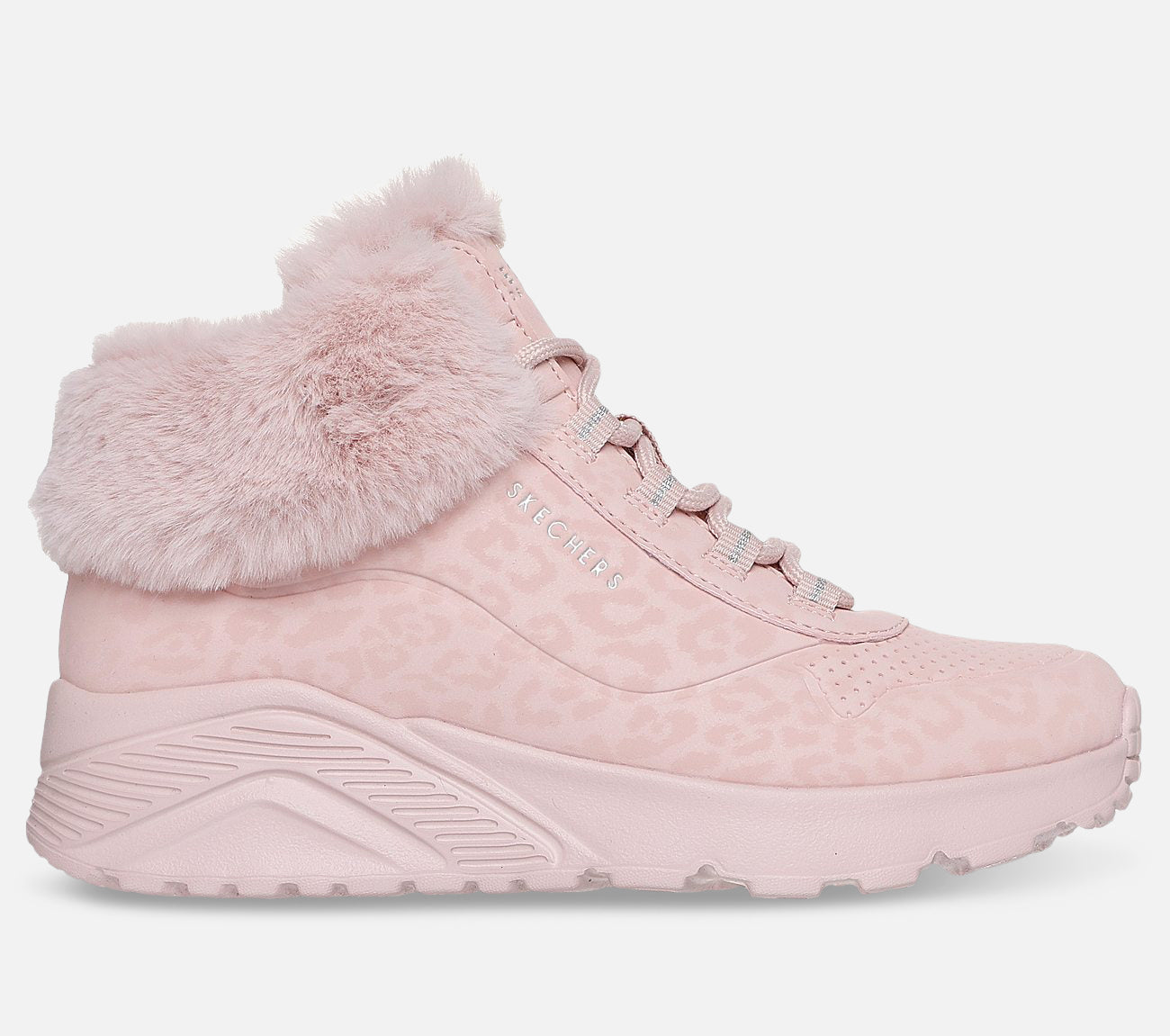 Uno Lite - Cozy Leopard Boot Skechers.se