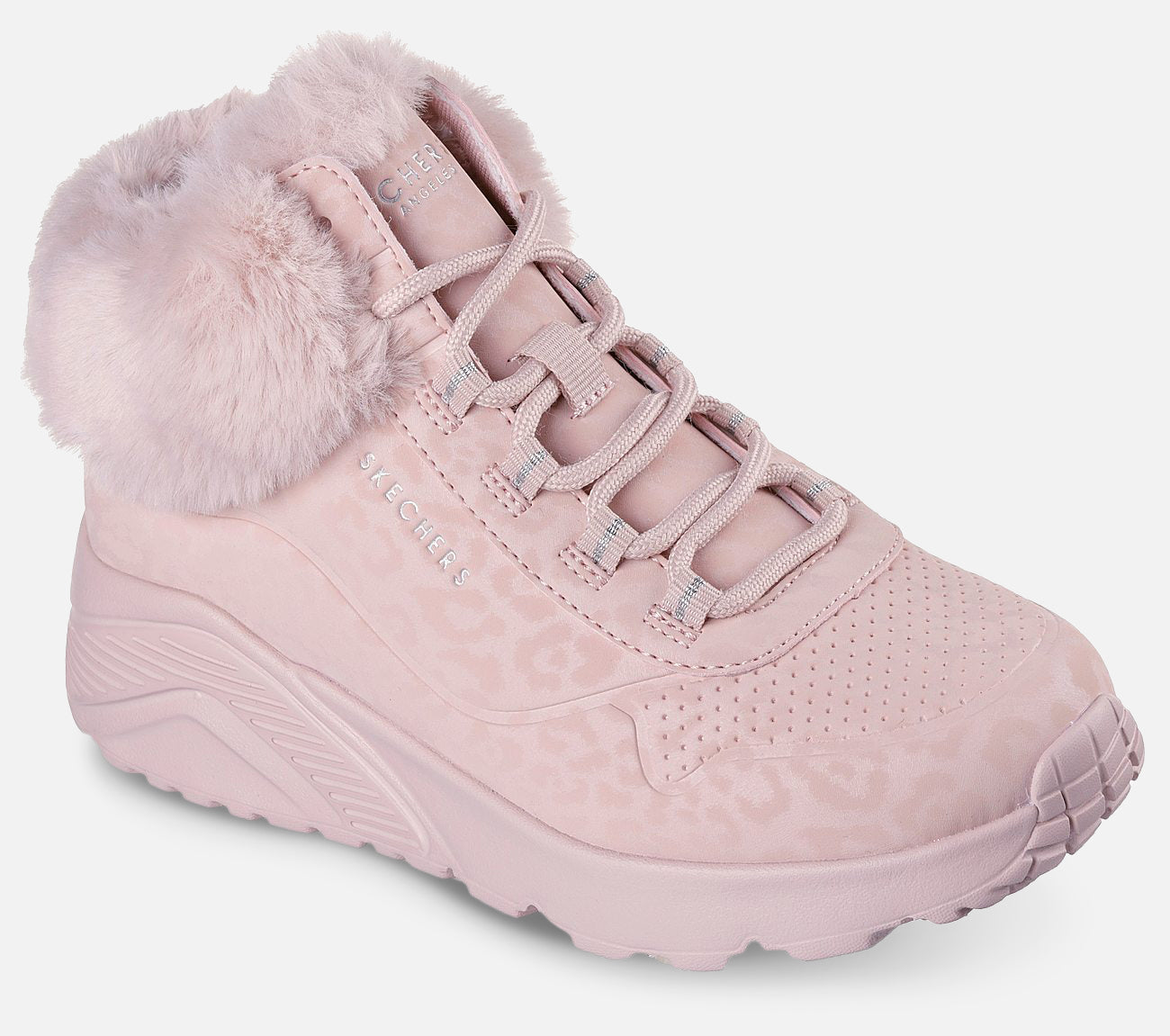 Uno Lite - Cozy Leopard Boot Skechers.se