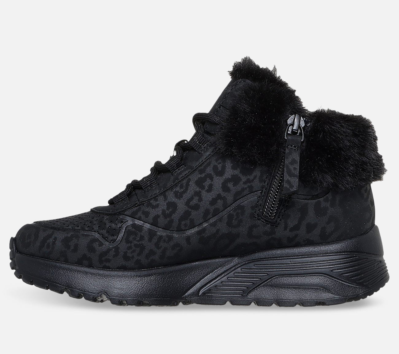 Uno Lite - Cozy Leopard Boot Skechers.se