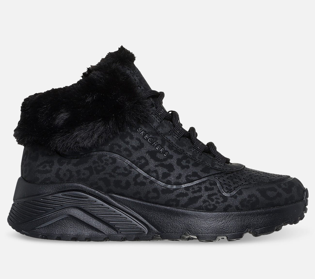 Uno Lite - Cozy Leopard Boot Skechers.se