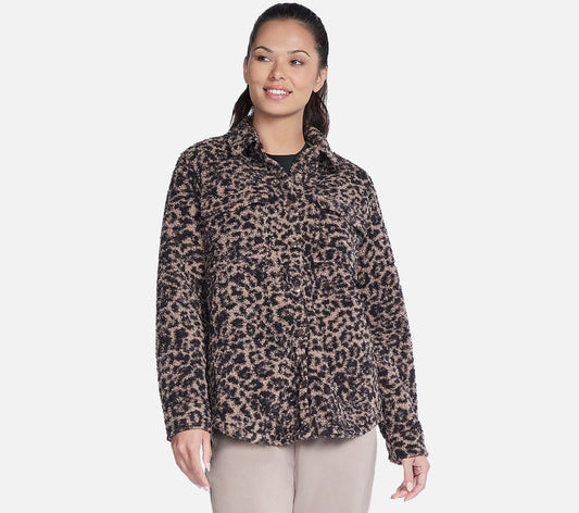 On-the-GO Cheetah Sherpa Jacket Clothes Skechers.se