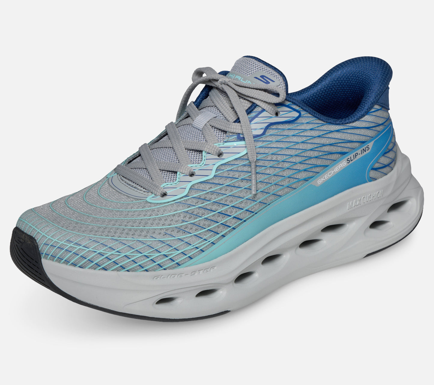 Slip-ins: Max Cushioning Glide-Step - Sapphire Shoe Skechers.se