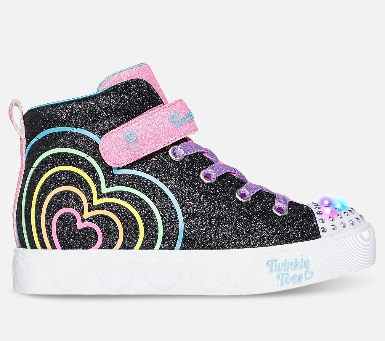 Twinkle Toes: Heart Steps - Heart Glow Shoe Skechers.se