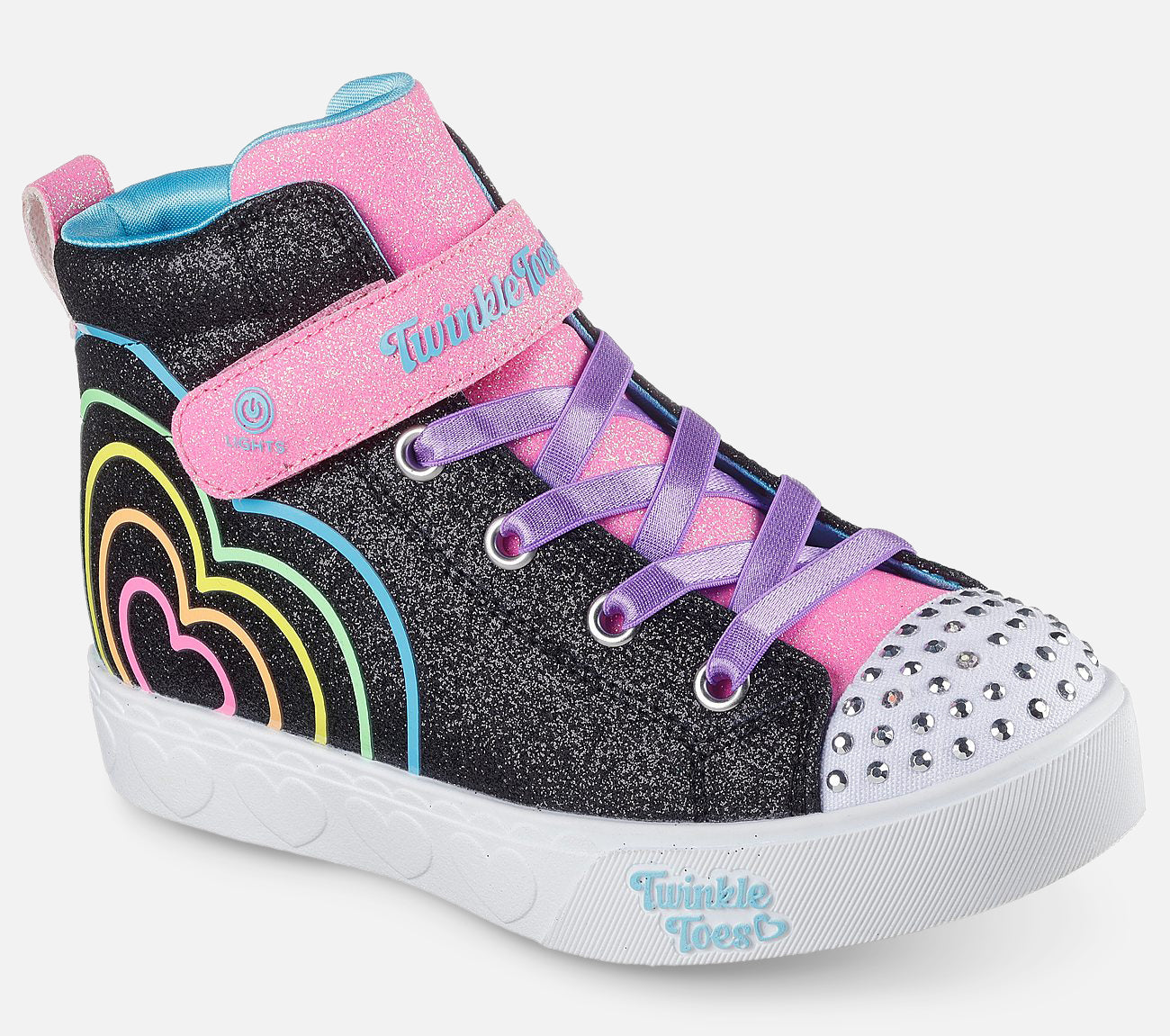 Twinkle Toes: Heart Steps - Heart Glow Shoe Skechers.se