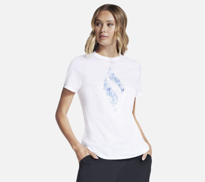 Floral Diamond Classic Crew Tee Clothes Skechers.se