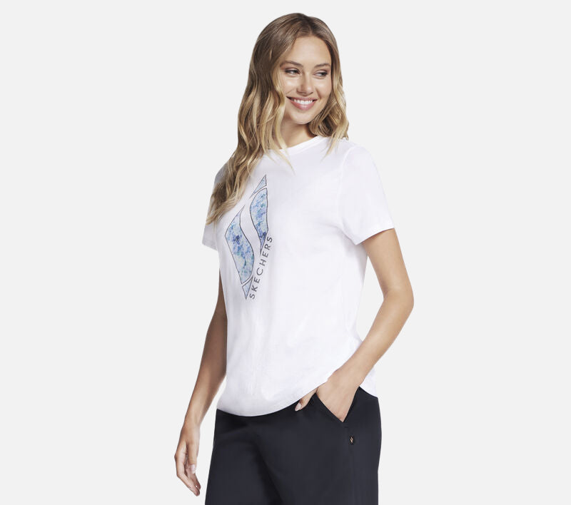 Floral Diamond Classic Crew Tee Clothes Skechers.se
