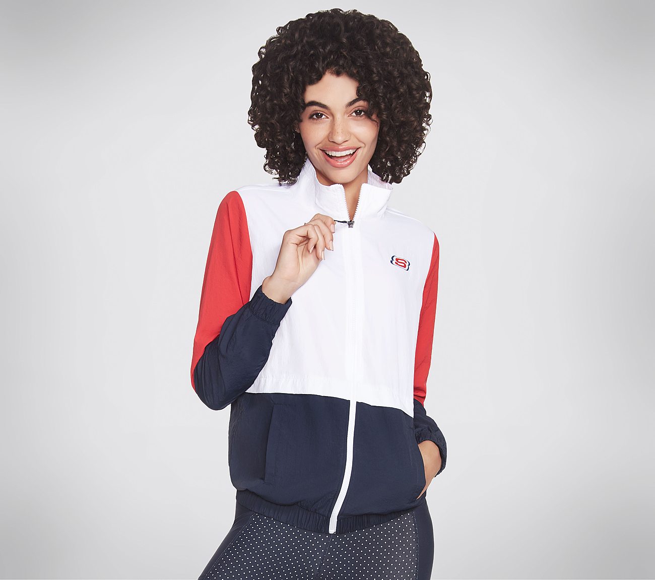 Freedom Crinkle Jacka - Americana Clothes Skechers