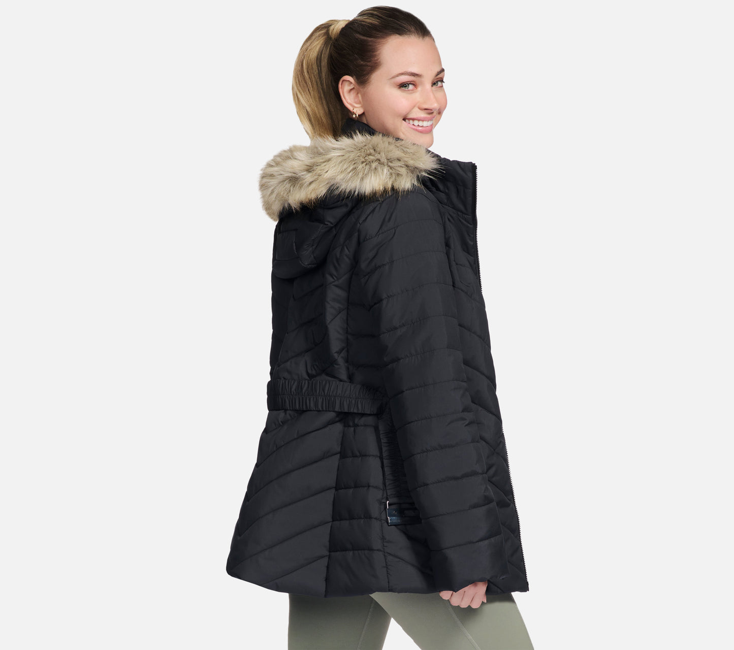 On-the-GO GO SHIELD Cozy Fit Belted Parka Clothes Skechers.se