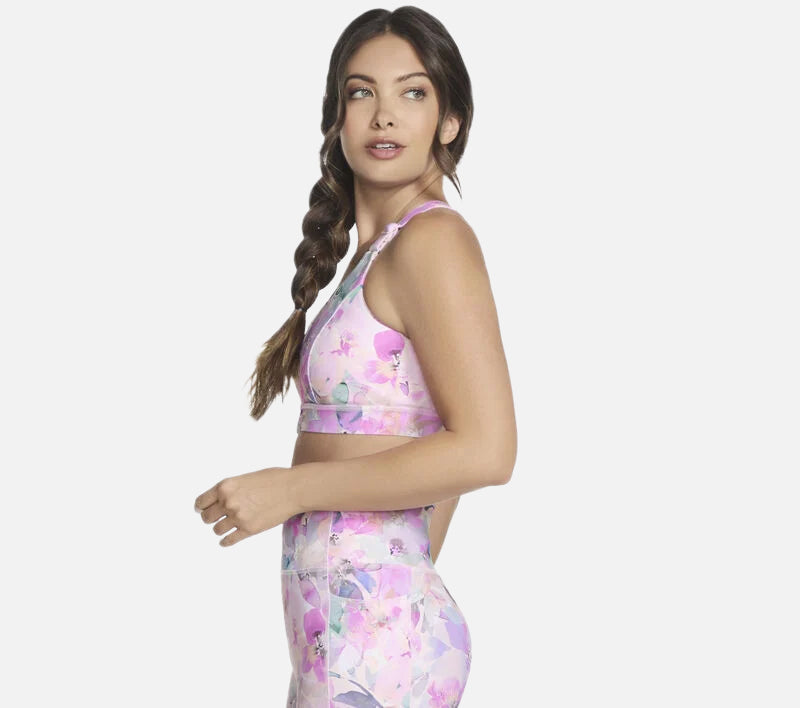 GO WALK Seascape Floral Zip Front Bra Clothes Skechers.se