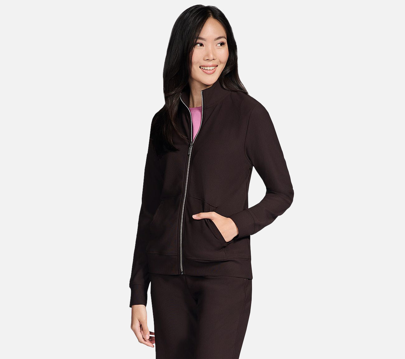 GO LUXE RIB Full Zip Jacket Clothes Skechers.se