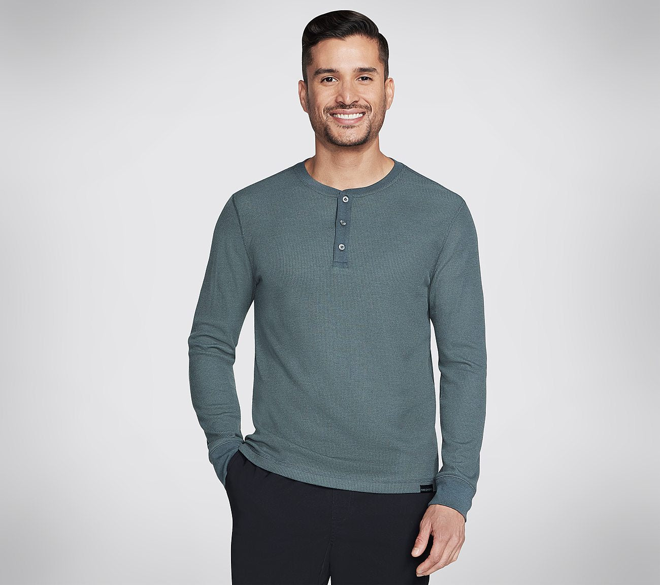 GO KNIT Waffle Henley Clothes Skechers.se