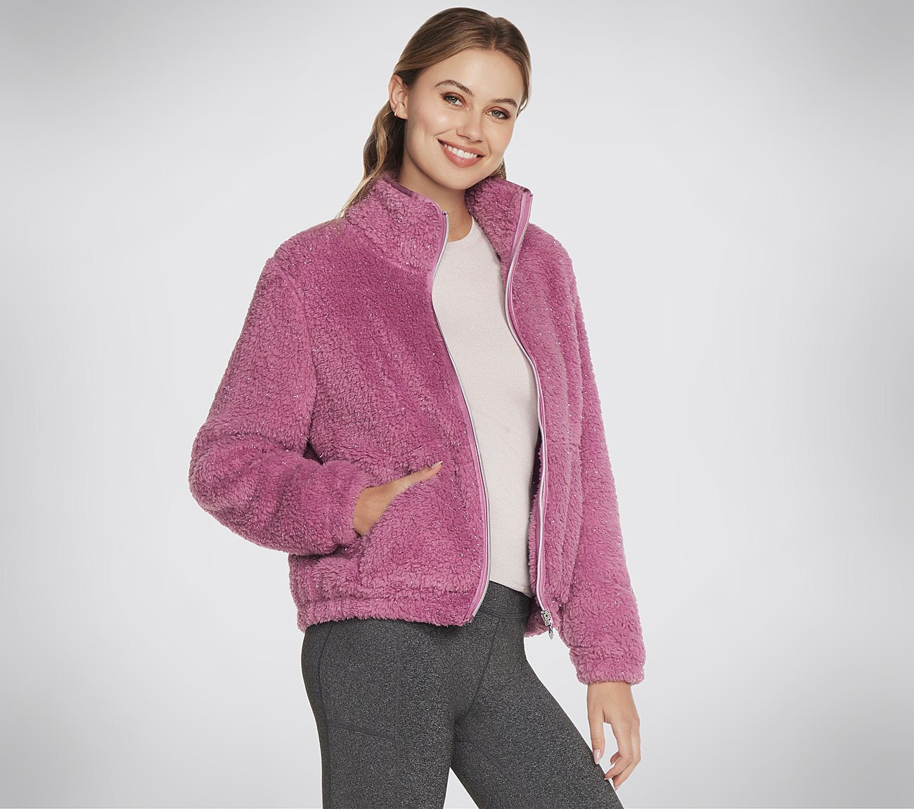 GO SNUGGLE Shine Sherpa Jacket Clothes Skechers.se