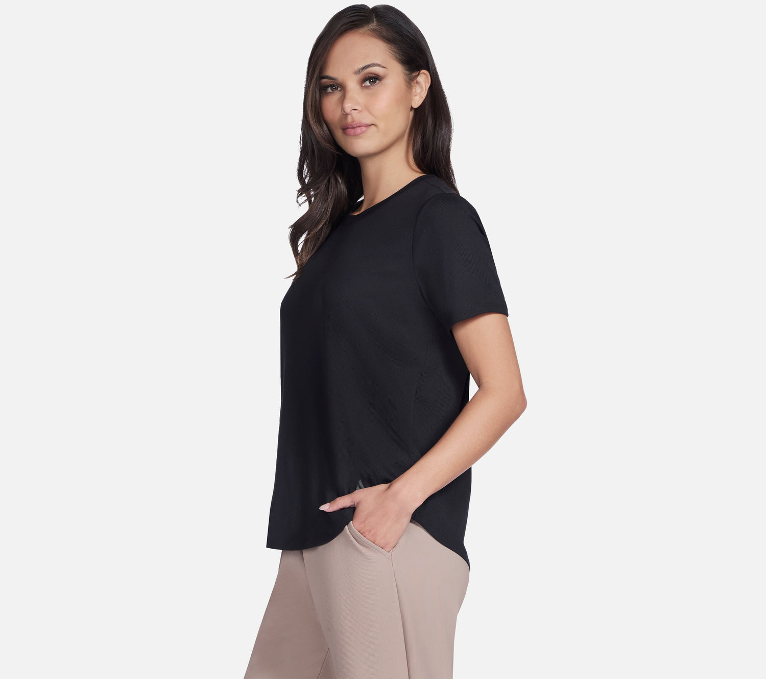GO WALK Luxe Rib Tee Clothes Skechers.se