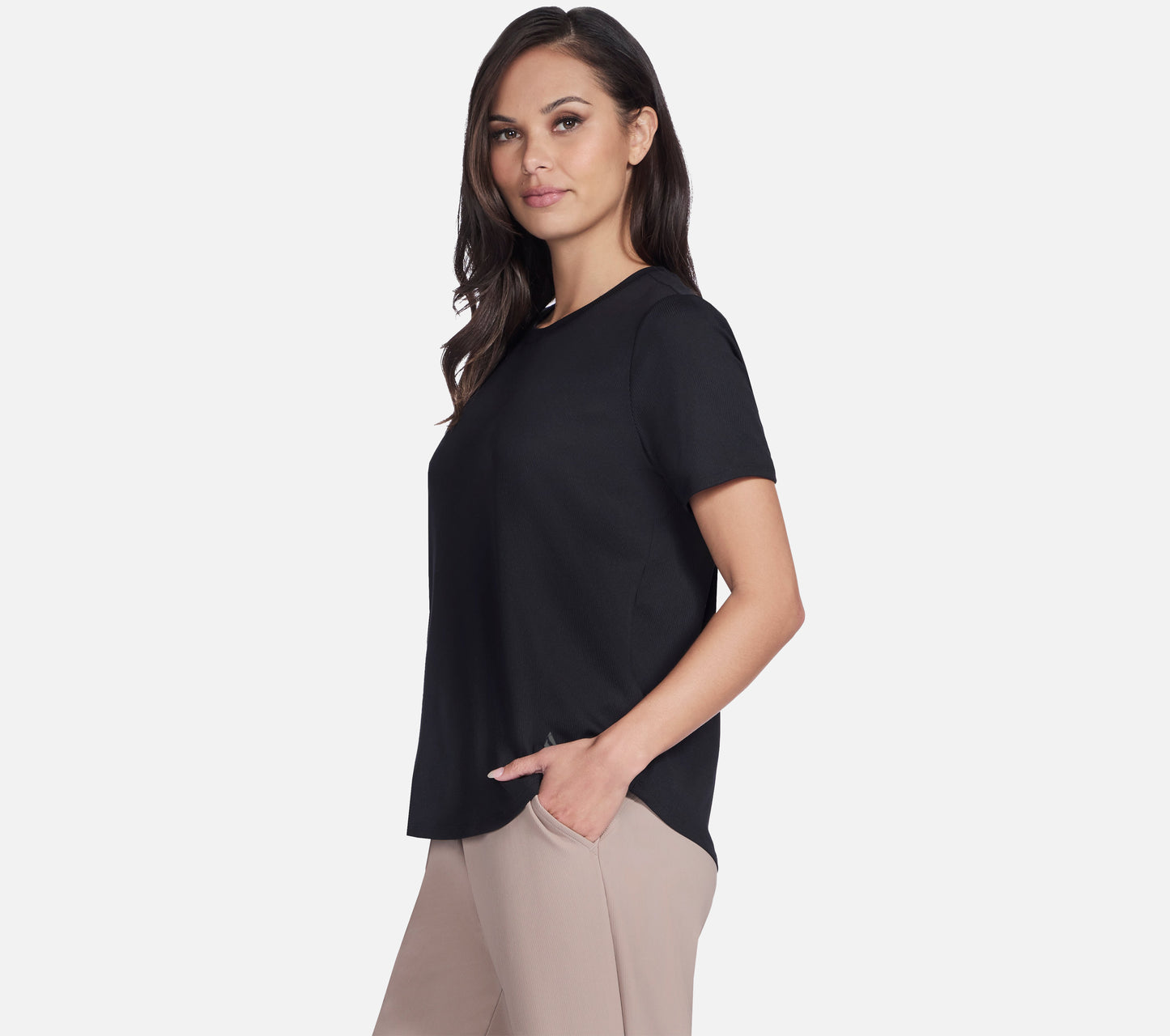 GO WALK Luxe Rib Tee Clothes Skechers.se