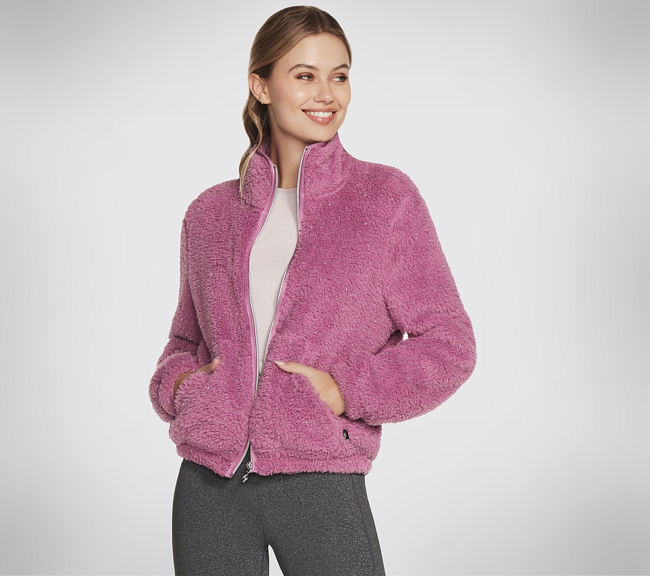 GO SNUGGLE Shine Sherpa Jacket Clothes Skechers.se