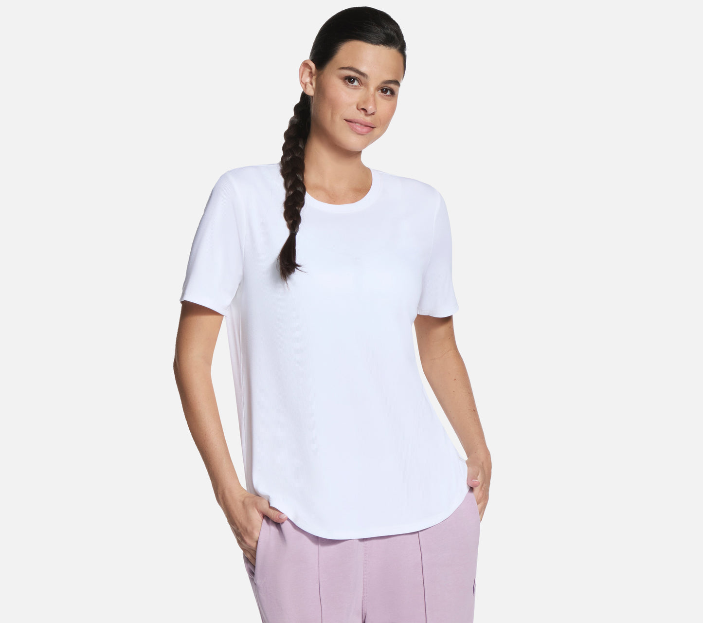 GO WALK Luxe Rib Tee Clothes Skechers.se