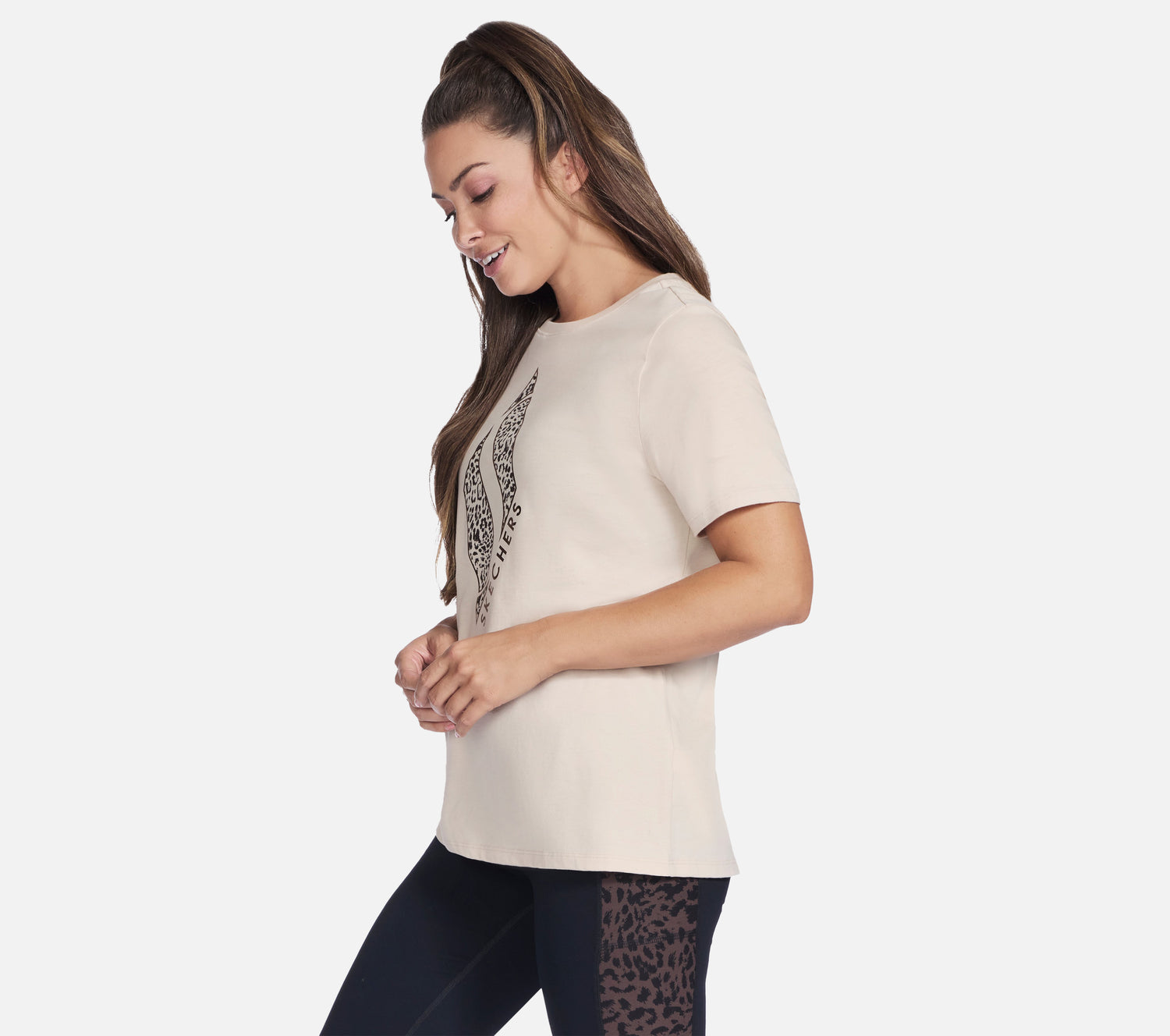 Diamond Cheetah Short Sleeve Tee Clothes Skechers.se
