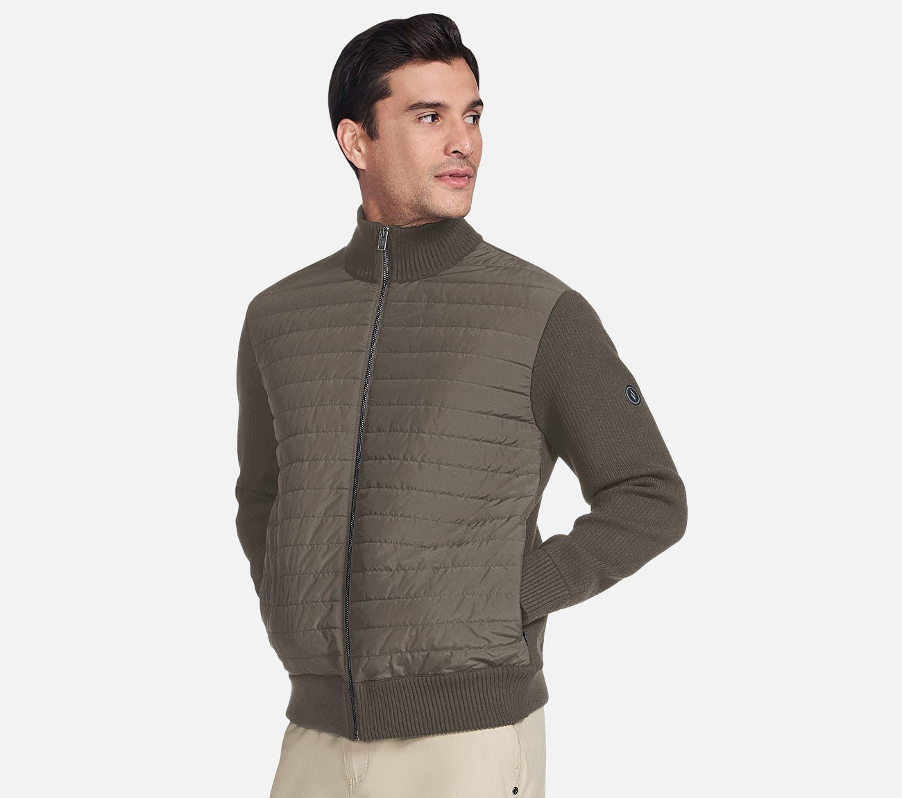 The Hoodless Hoodie - Knit Hybrid Jacket Clothes Skechers.se