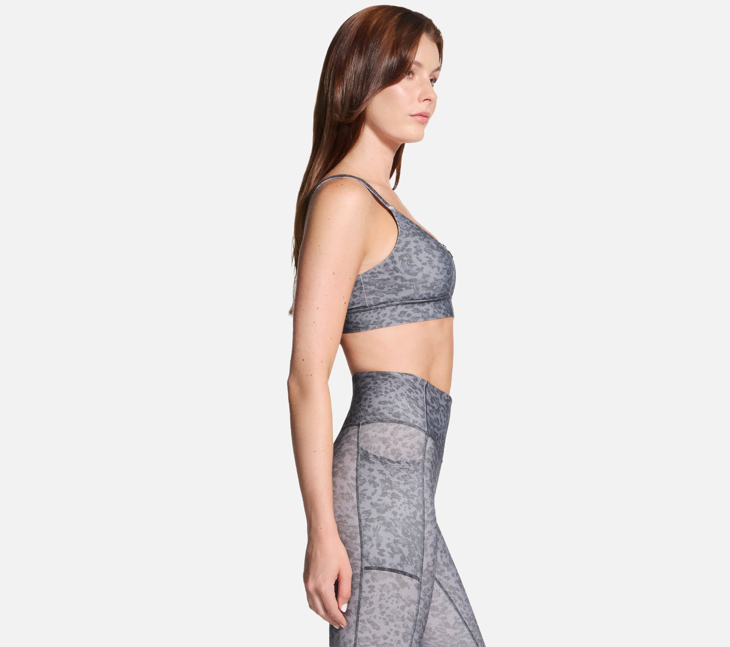 GO WALK Evolution Printed Zip Front Bra Clothes Skechers.se