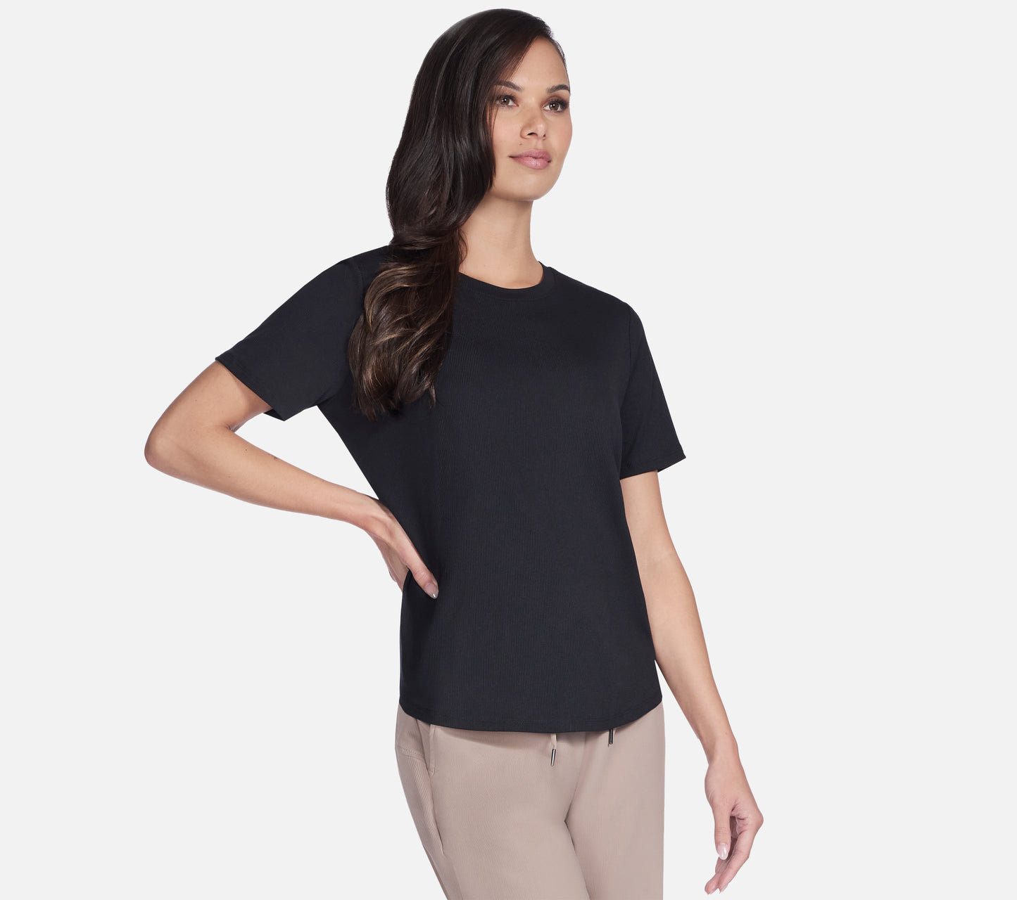GO WALK Luxe Rib Tee Clothes Skechers.se