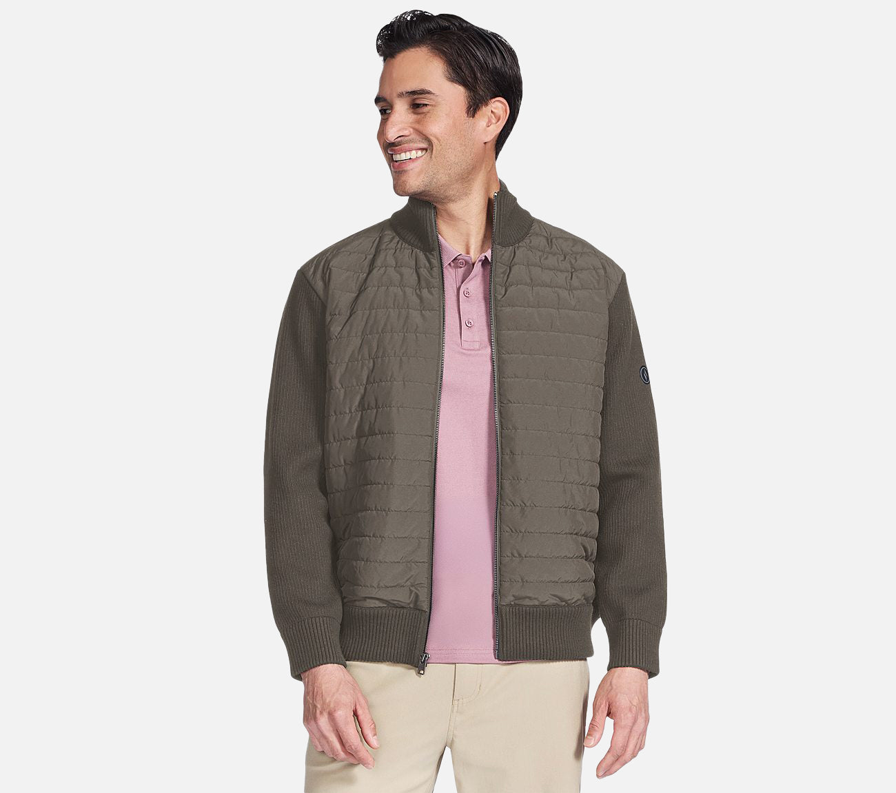 The Hoodless Hoodie - Knit Hybrid Jacket Clothes Skechers.se