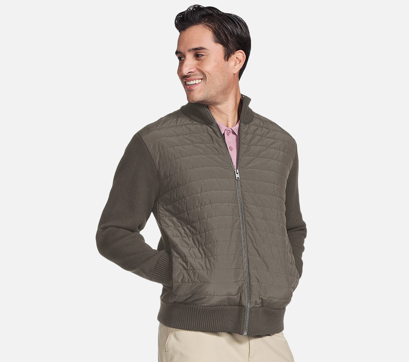 The Hoodless Hoodie - Knit Hybrid Jacket Clothes Skechers.se