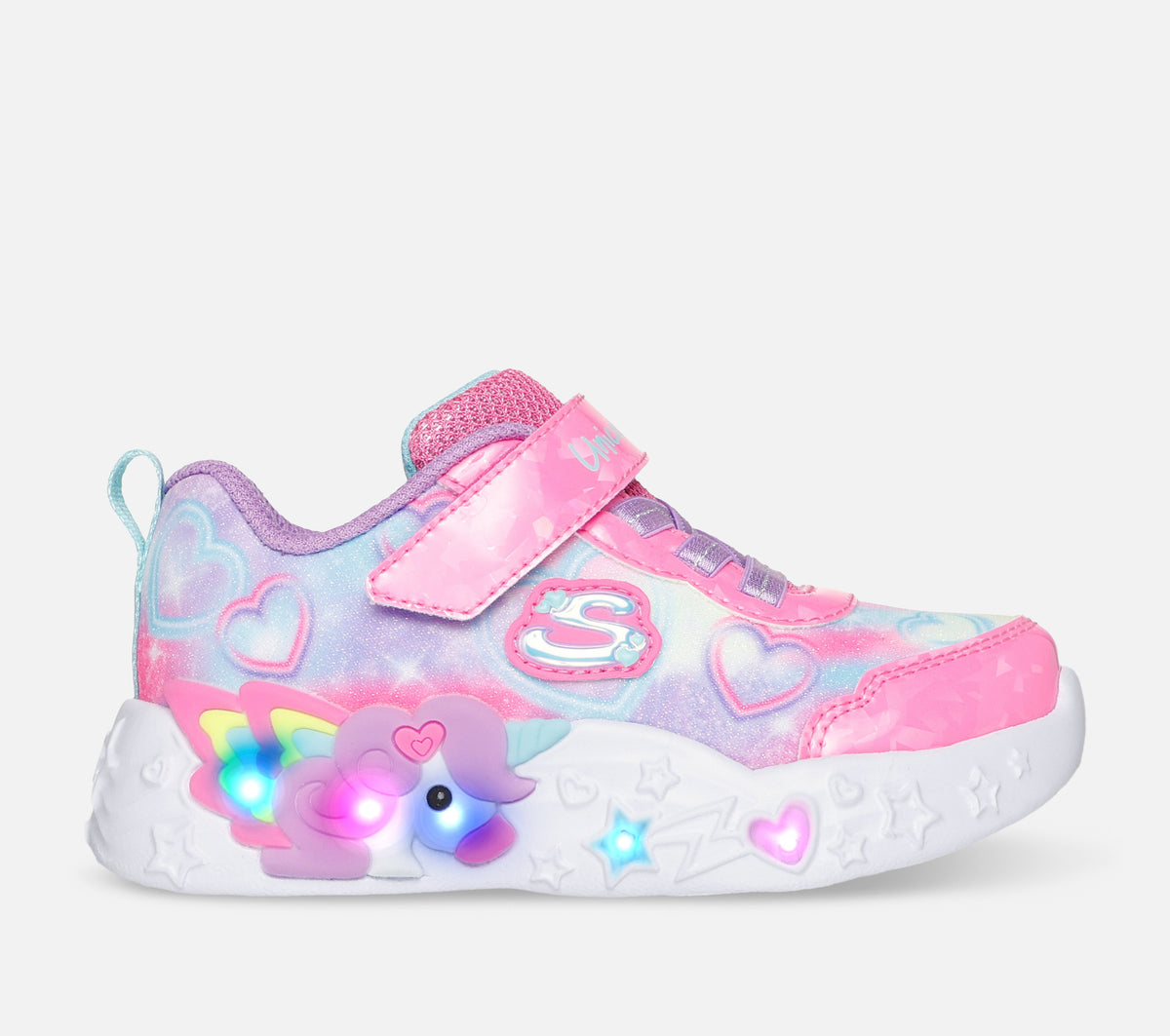 S-Lights: Unicorn Charmer - Lil Heart Sparkles Shoe Skechers.se