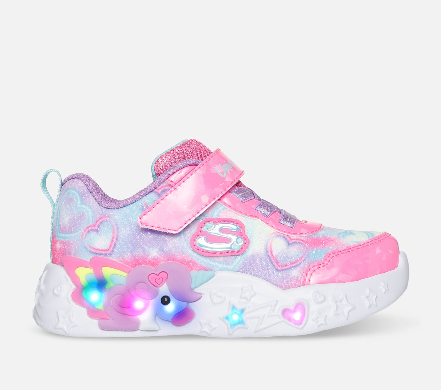 S-Lights: Unicorn Charmer - Lil Heart Sparkles Shoe Skechers.se