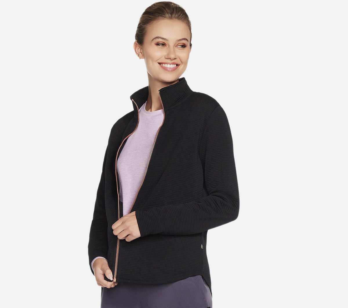 The Hoodless Hoodie GO WALK Shine Jacket Clothes Skechers.se