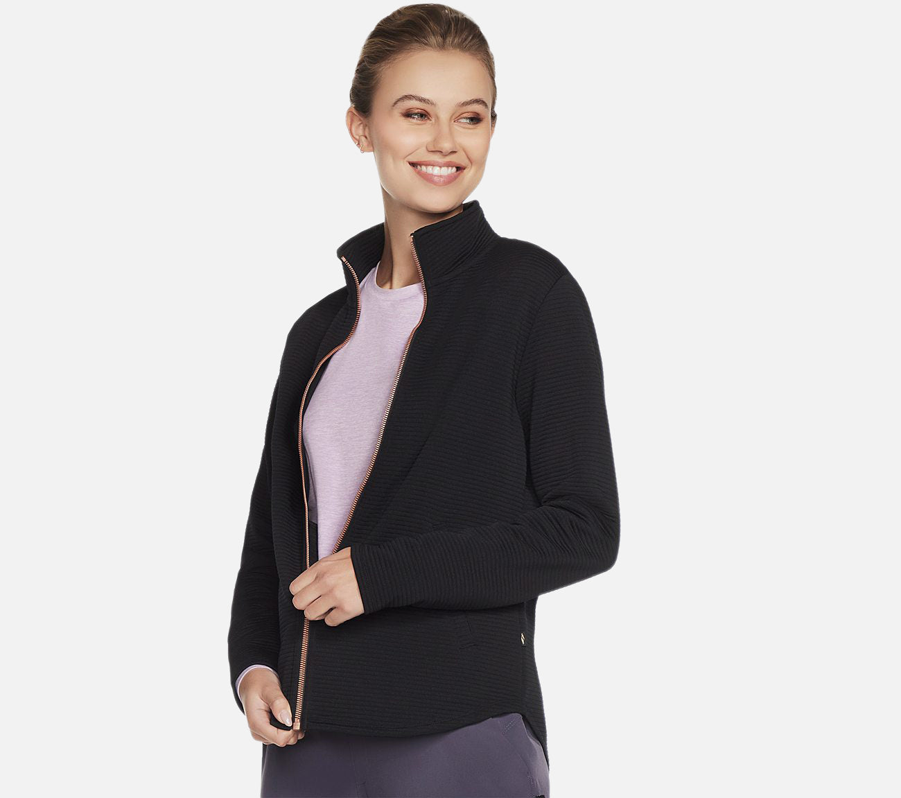 The Hoodless Hoodie GO WALK Shine Jacket Clothes Skechers.se