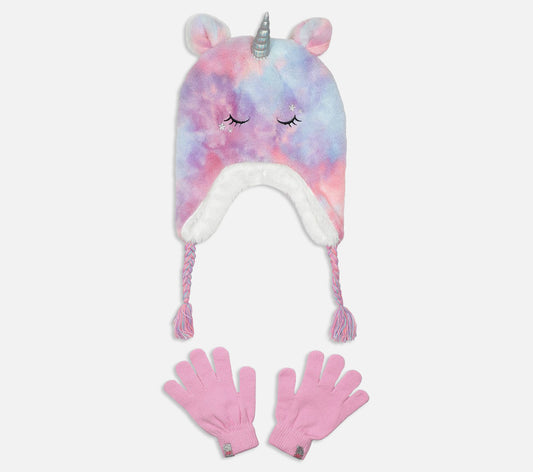 Plush Tie-Dye Unicorn Hat Set Hat Skechers.se