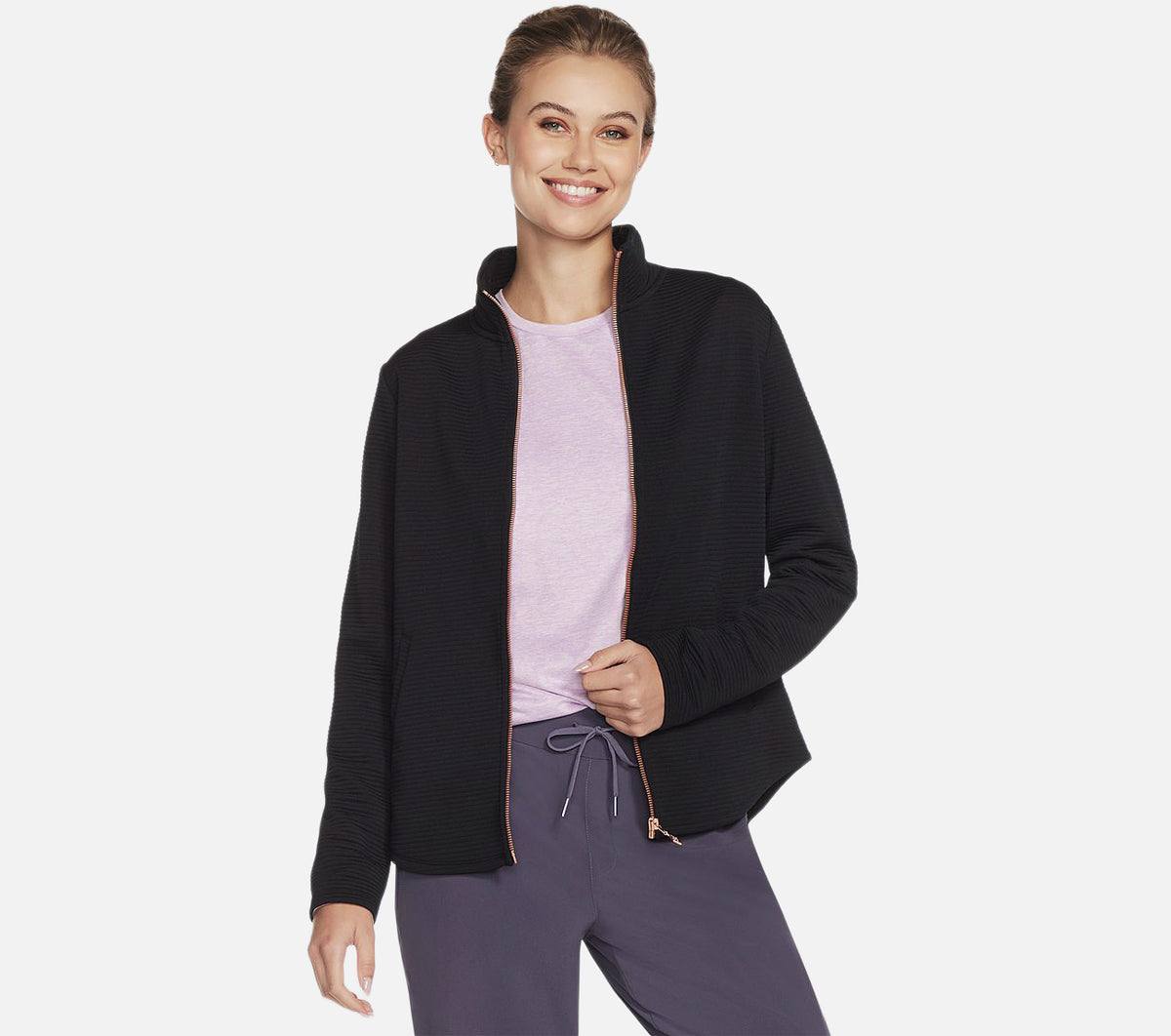 The Hoodless Hoodie GO WALK Shine Jacket Clothes Skechers.se