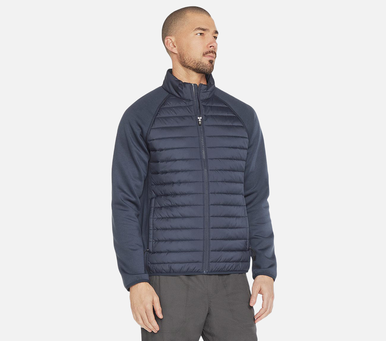 Hoodless Hoodies Cozy Fit Hybrid Jacket Clothes Skechers.se