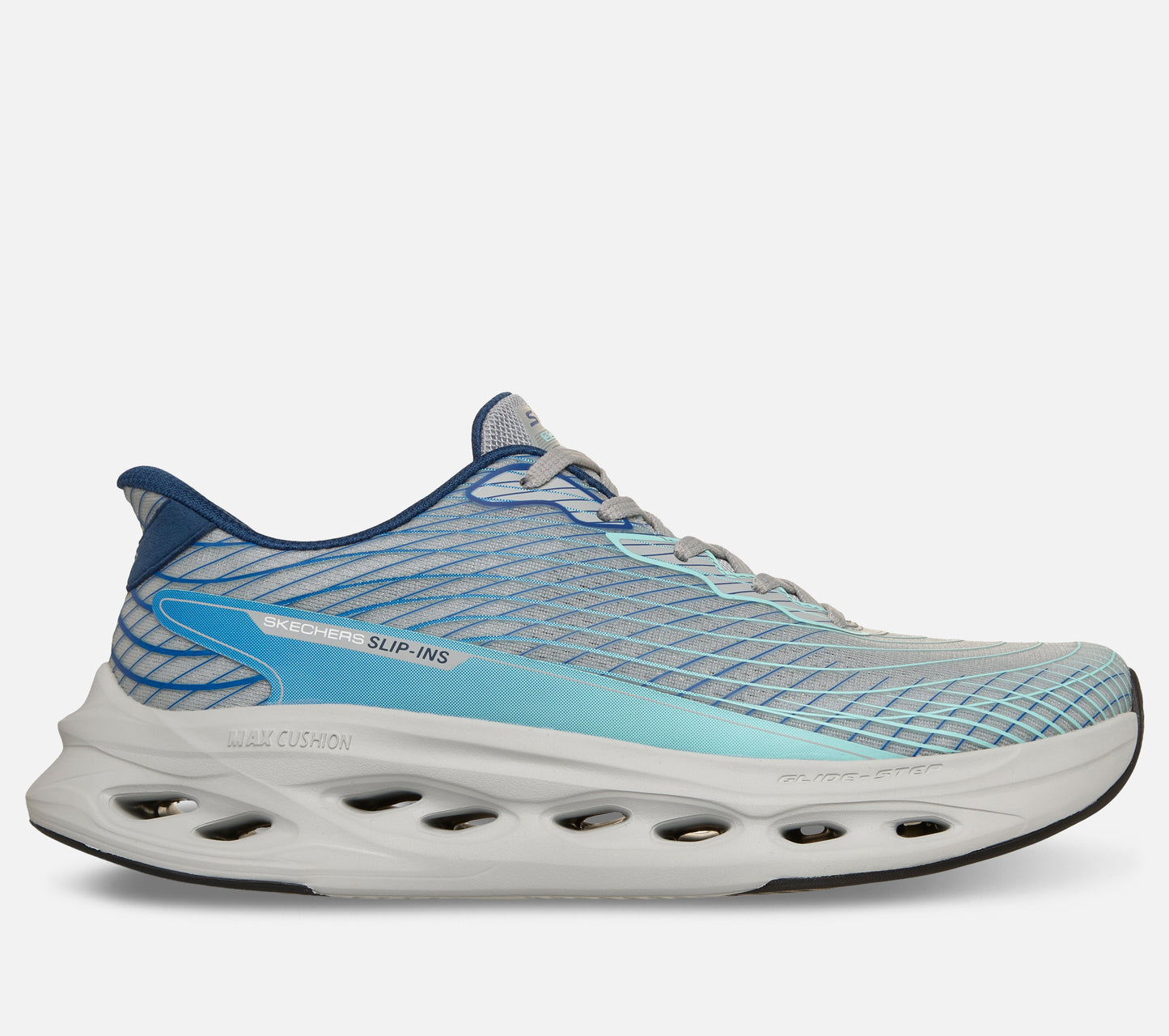 Slip-ins: Max Cushioning Glide-Step - Sapphire Shoe Skechers.se