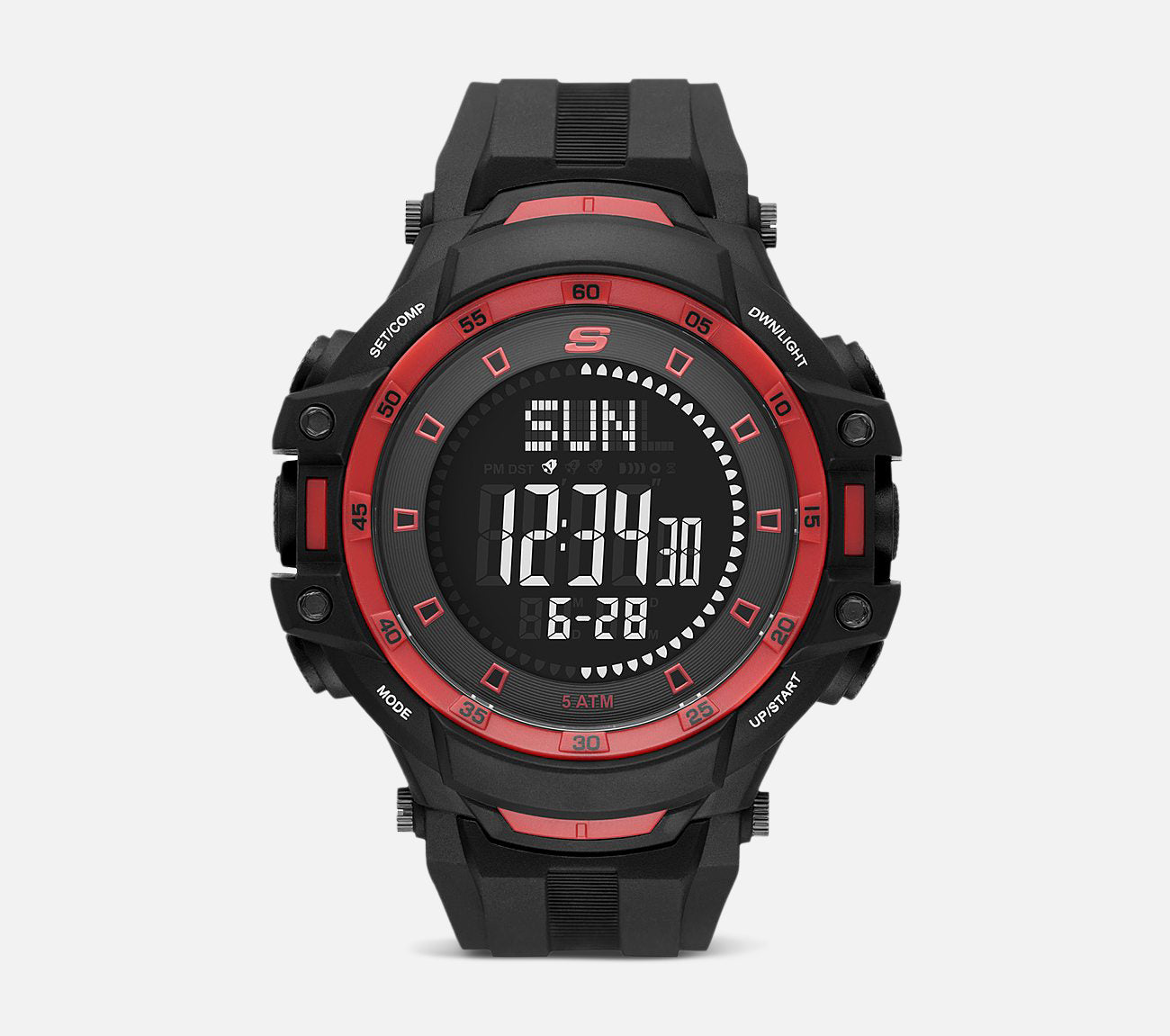 Grandpoint Black & Red Watch Watches Skechers.se