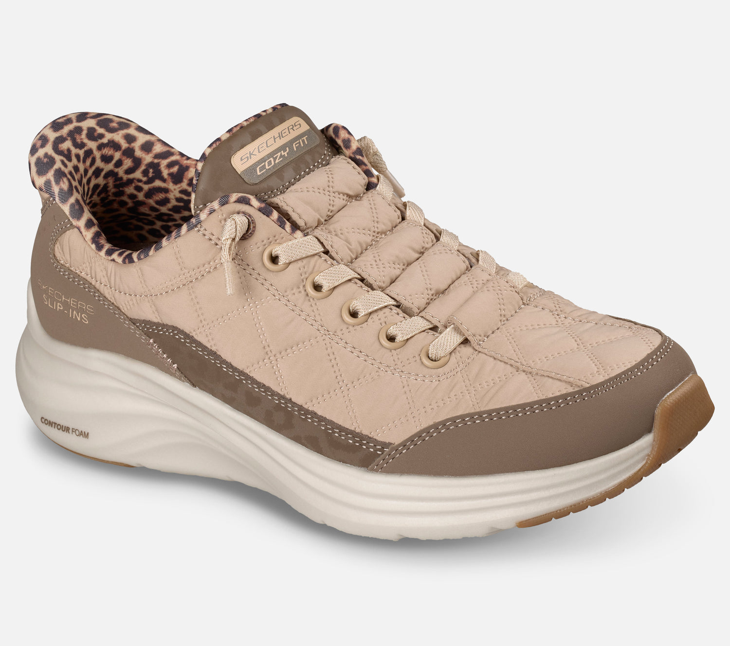 Slip-ins: Contour Foam – Cozy Fit Leopard Dream Shoe Skechers.se