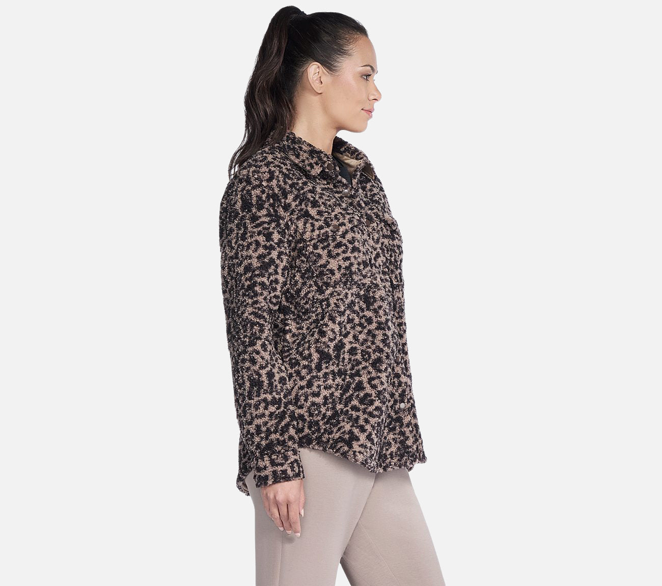 On-the-GO Cheetah Sherpa Jacket Clothes Skechers.se