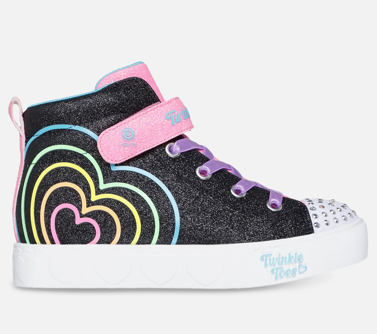 Twinkle Toes: Heart Steps - Heart Glow Shoe Skechers.se