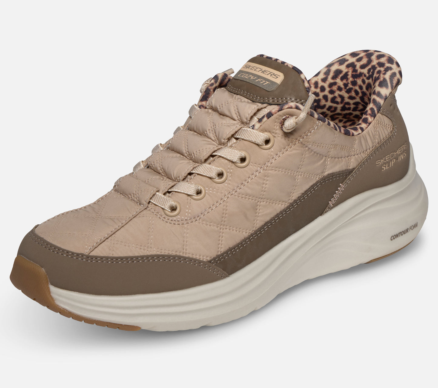 Slip-ins: Contour Foam – Cozy Fit Leopard Dream Shoe Skechers.se