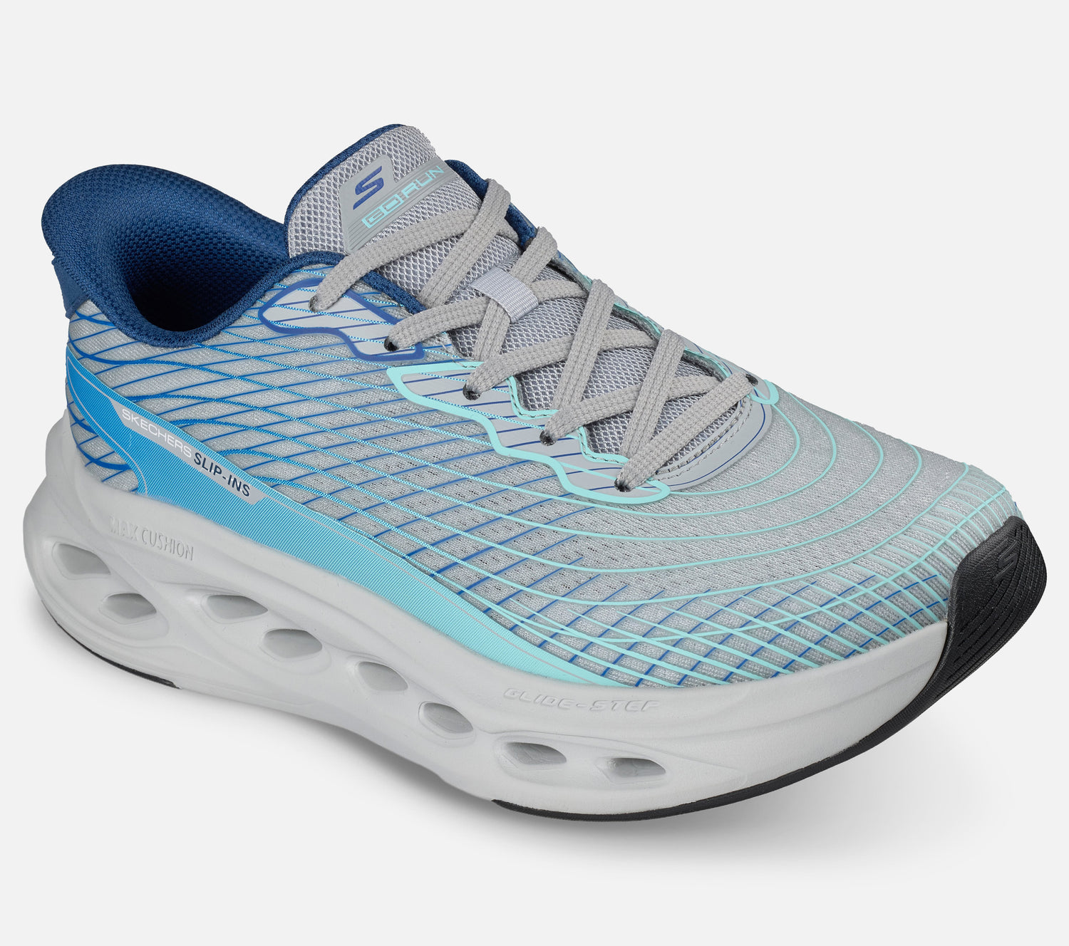 Slip-ins: Max Cushioning Glide-Step - Sapphire Shoe Skechers.se