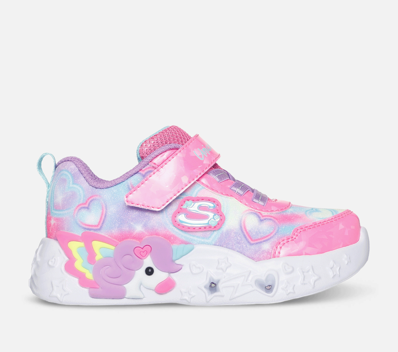 S-Lights: Unicorn Charmer - Lil Heart Sparkles Shoe Skechers.se