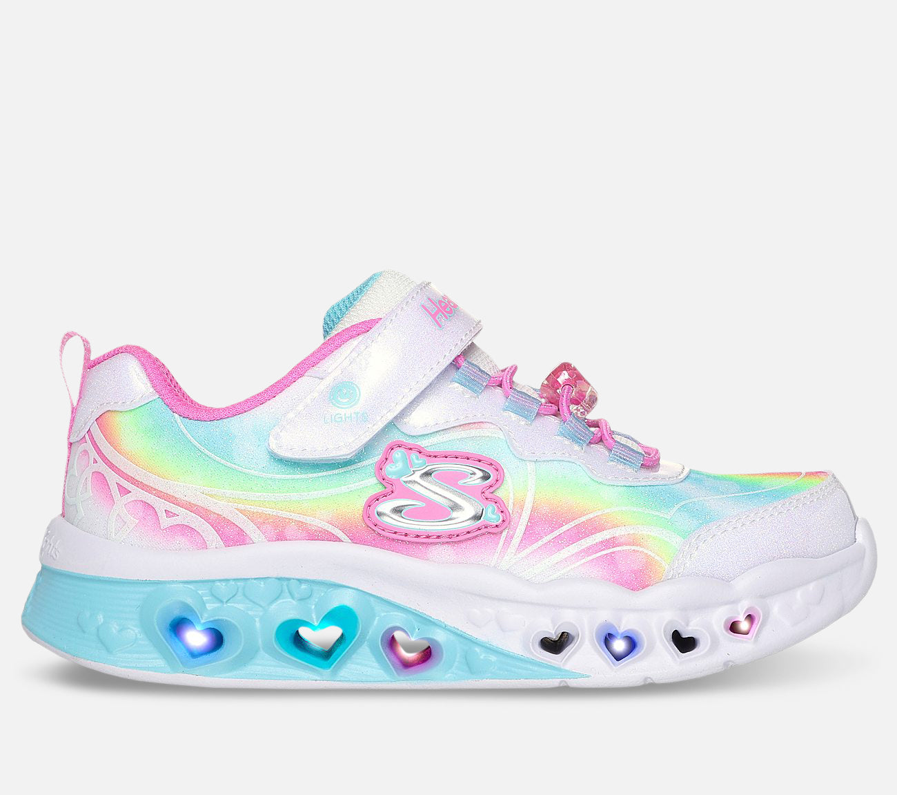 Flutter Heart Lights - Groovy Swirl Shoe Skechers