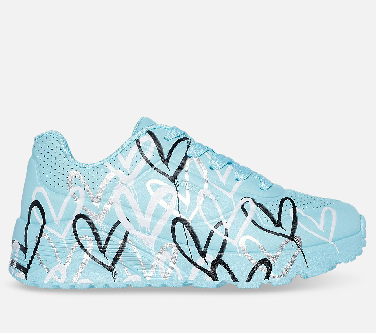 JGoldcrown: Uno Lite - Metallic Love Shoe Skechers.se