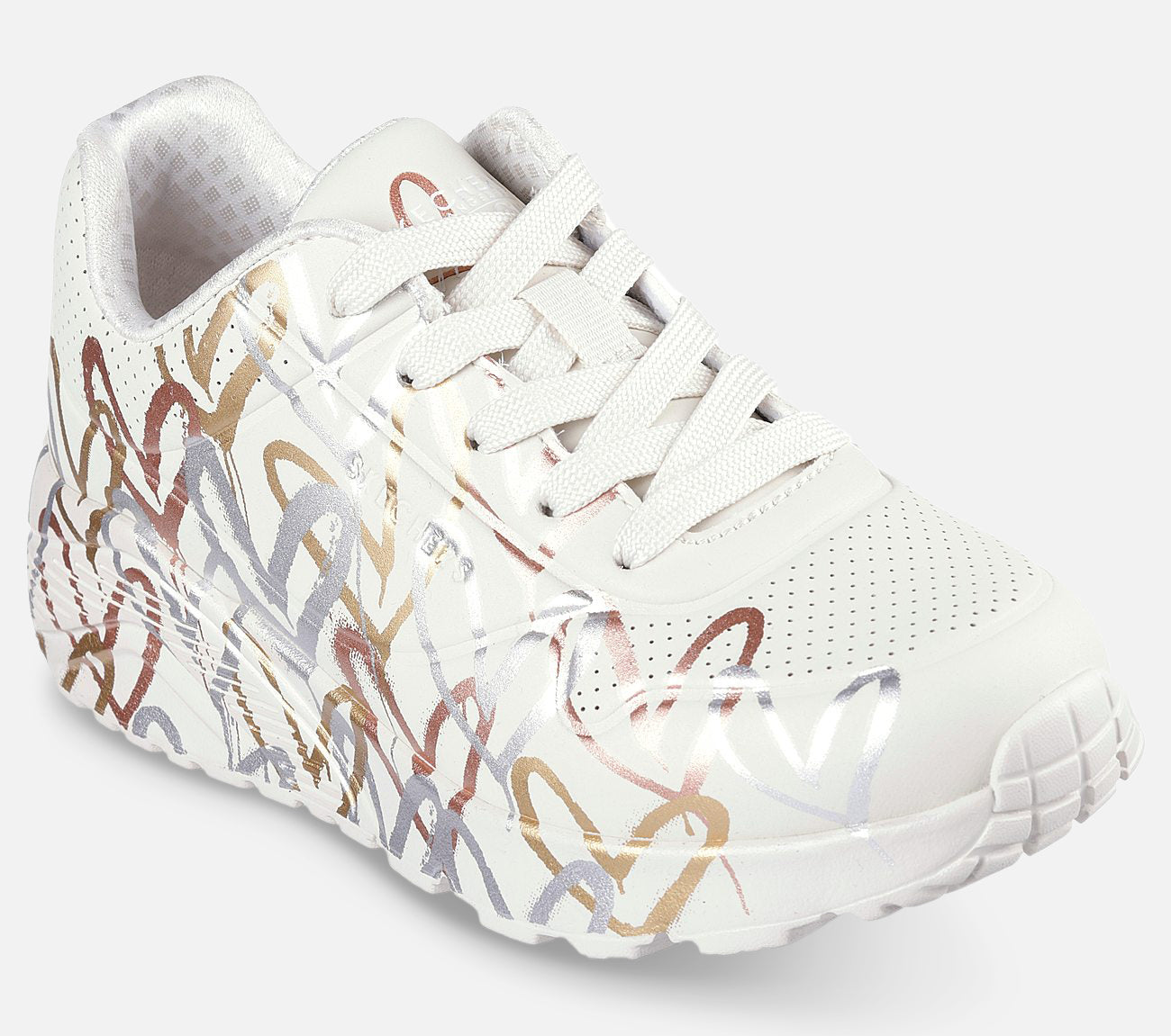 JGoldcrown: Uno Lite - Metallic Love Shoe Skechers.se