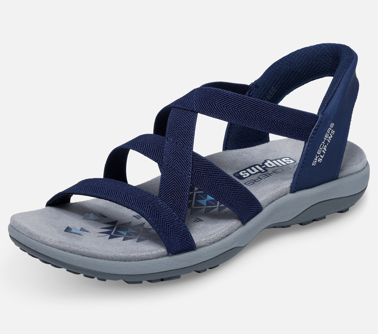 Wide Fit: Slip-ins: Reggae Slim - Stretch Flex Sandal Skechers.se